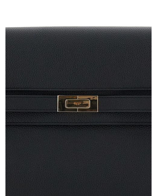 Borsa A Spalla 'Lee Radziwill' Con Tracolla Singola E Chius di Tory Burch in Black