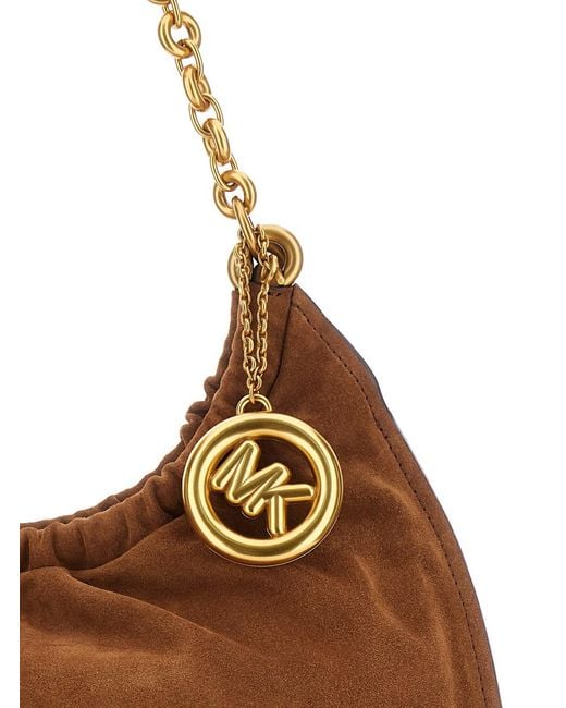 MICHAEL Michael Kors Brown Shoulder Bag Lg Cinch Conv Shldr Leather