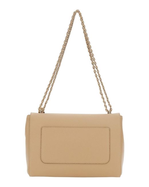Mulberry Natural Leather Medium Lily Small Class Grain Shoulder Bag Crossbody