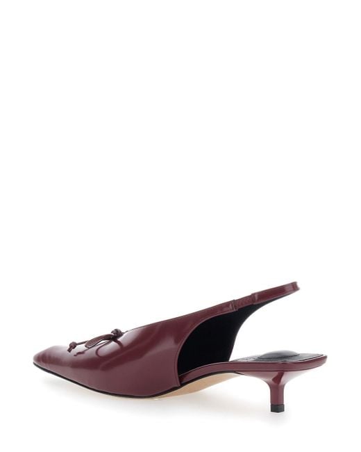 Jacquemus Brown Pumps With Pointed Toe Design