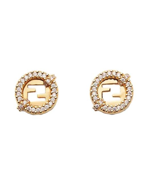 Fendi Metallic New Round Earring