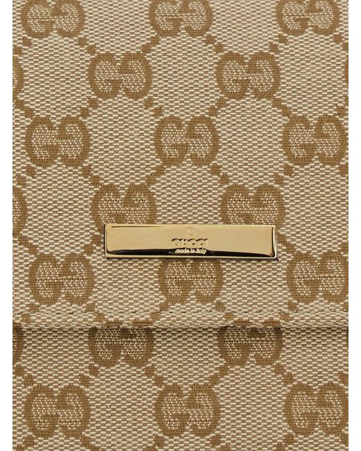 Gucci Metallic 'Madison' Shoulder Bag With Leather Strap And Logo Plate On The Front