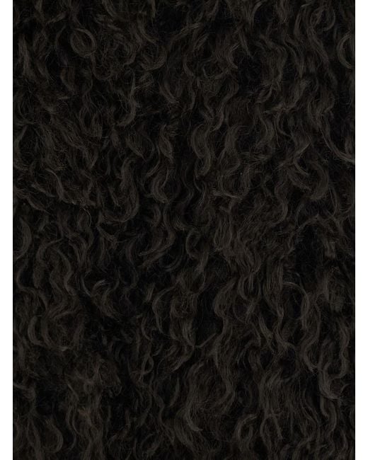 MICHAEL Michael Kors Black Aux Fur Vest Is A Vest