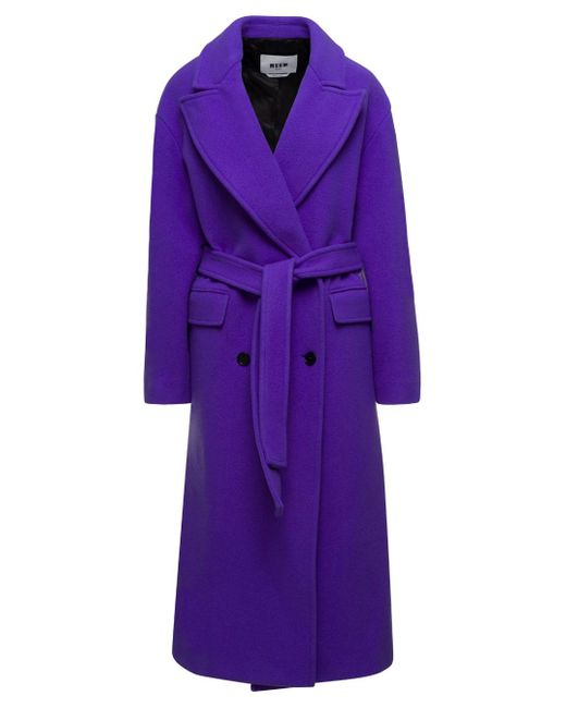 MSGM Purple Coat