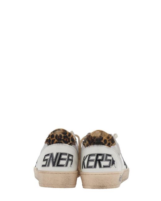 Golden Goose Deluxe Brand White Sneakers Ballstar With Goat Leather And Cow Leather for men