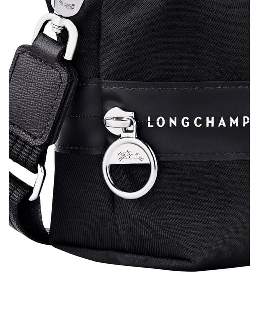 Longchamp Black Crossbody Bag Le Pliage Energy Leather Flap