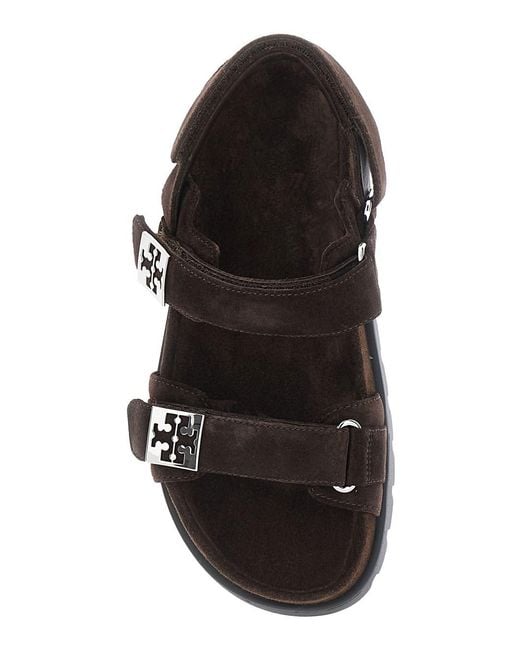 Tory Burch White Sandal Mellow Sport Suede