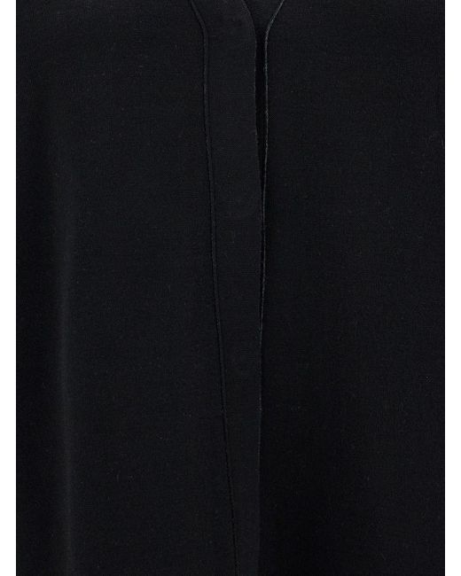 Fendi Black Reversible Cardigan With Jacquard Ff Motif