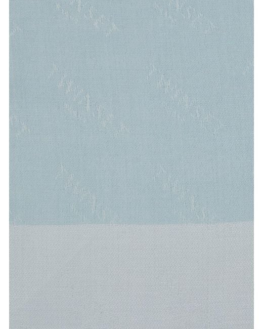 Twinset Blue Fringed Edge Scarf