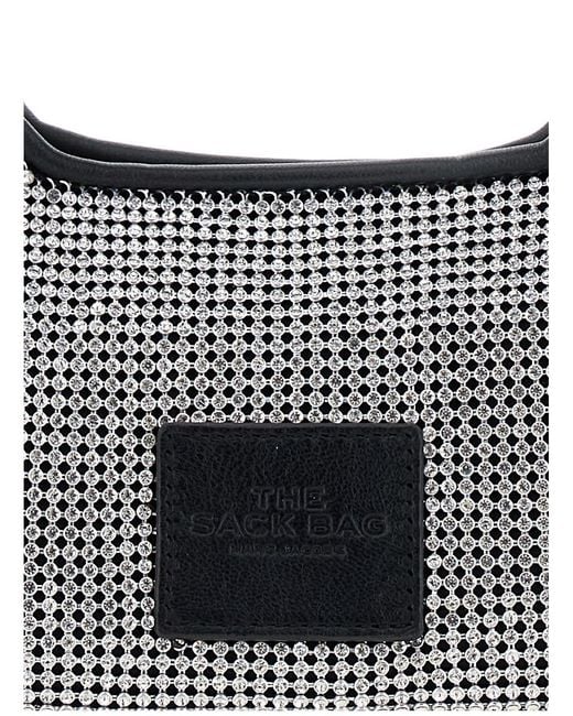 Borsa A Mano 'The Mini Sack' Con Patch Logo Sul Retro E De di Marc Jacobs in Blue