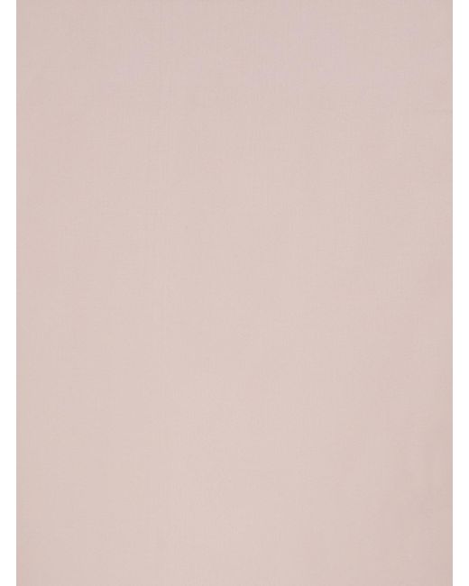 FEDERICA TOSI White Skirt With Back Zip Closure And Semi-Transparent De