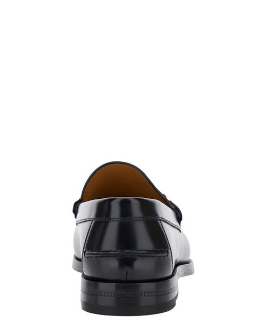 Gucci Black Loafer With Horsebit Detail for men