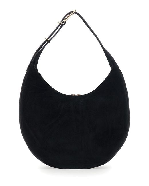 Liffner Black Shoulder Bag With Top Handle