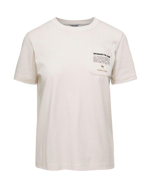 Max Mara White Crew Neck T-Shirt