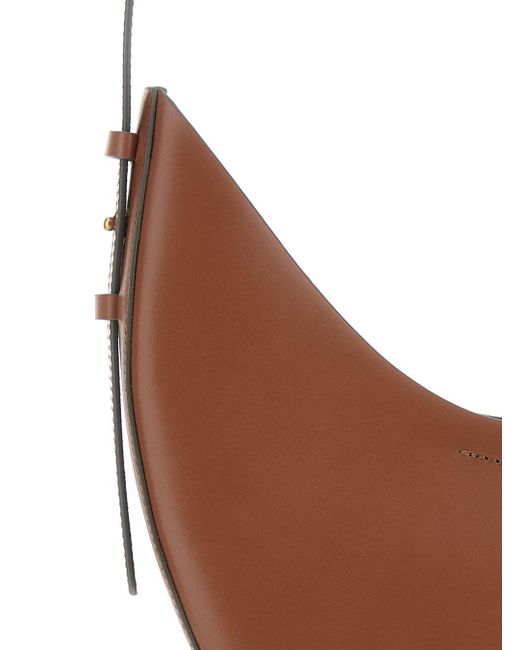 Soeur White 'Wino' Asymmetric Shoulder Bag With Laminated Logo