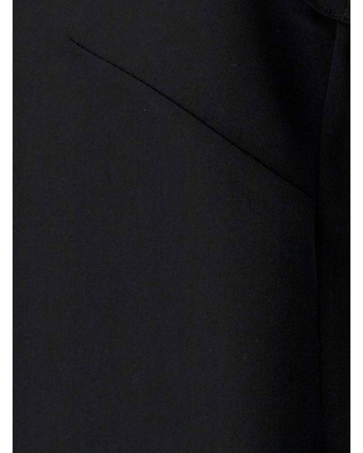 P.A.R.O.S.H. Black Tank Top With Plunging U Neckline