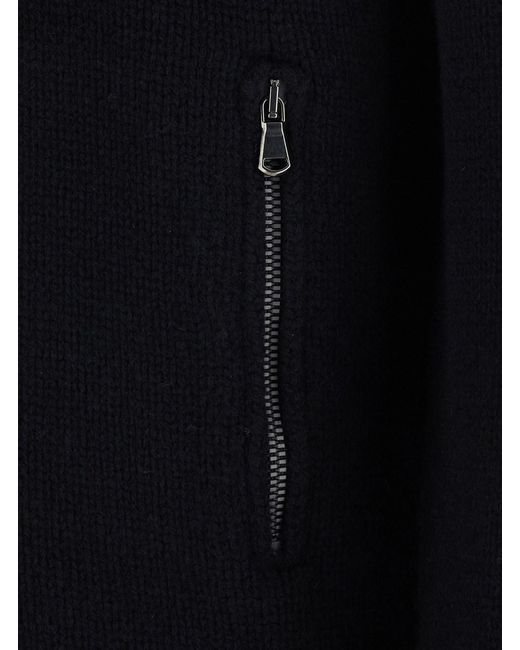 Kangra Blue Zip Cardigan With Pockets F.5 And 100% Extra Merino for men