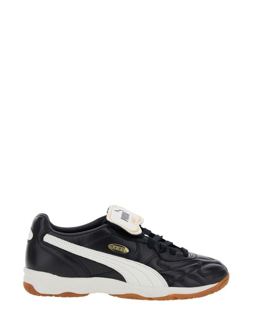 PUMA Black 'King' Sneakers With Formstrip Logo Detail On The Side And Logo Patch On The Tongue
