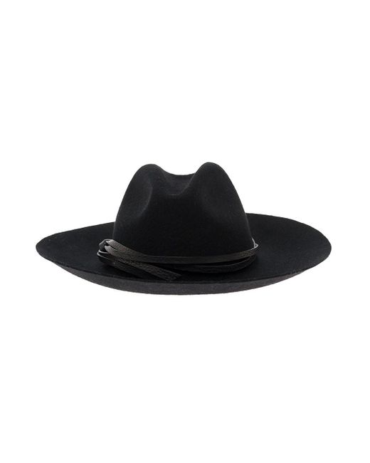 Golden Goose Fedora Wool Felt Hat Man in Black for Men | Lyst