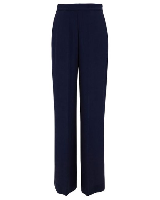 Semicouture Blue 'Emerson' Straight Loose Pants