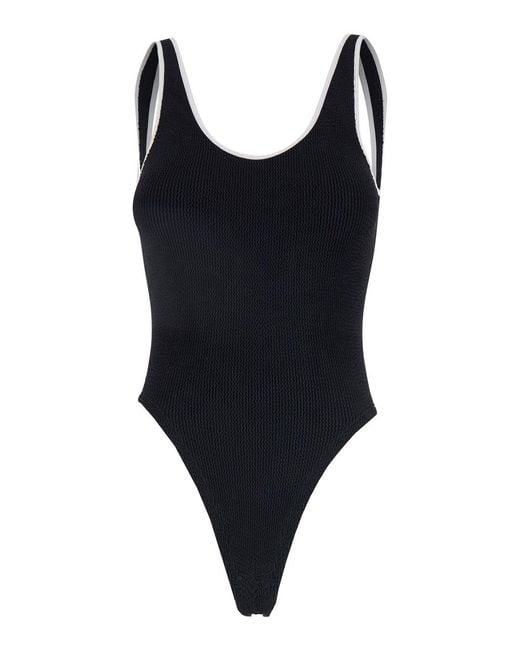 Hunza G Black One-Piece Swimsuit Faye