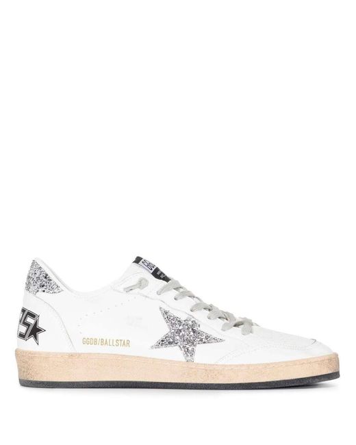 Golden Goose Deluxe Brand White Leather Ball Star Sneaker For