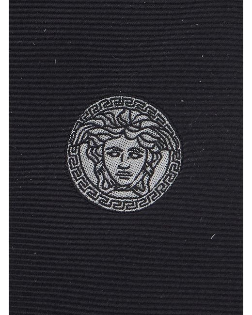 Versace Blue Medusa Tie for men