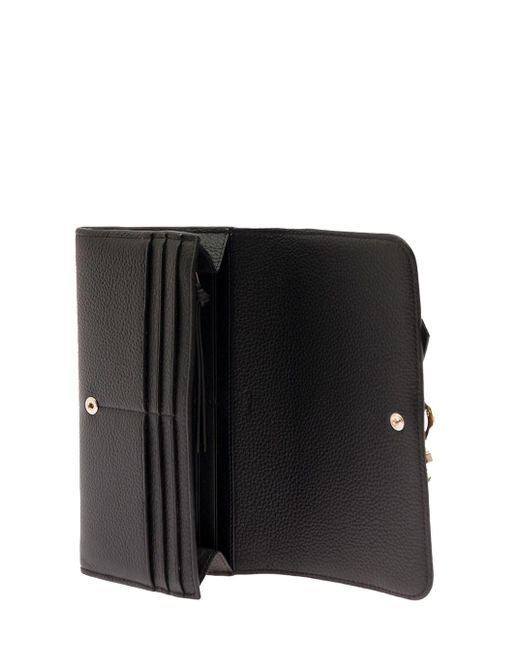 Chloé Black Tri-Fold Alphabet Leather Wallet
