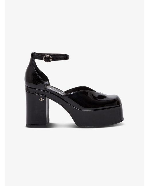 Gucci Marvin Pumps In Patent Leather in Black | Lyst UK