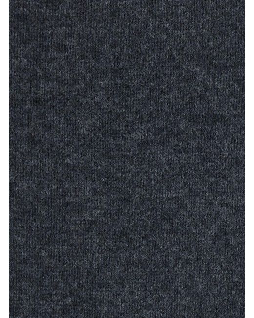 DUNST Black Cashmere V-Neck Sweater With V-Neck And Long Sleeves