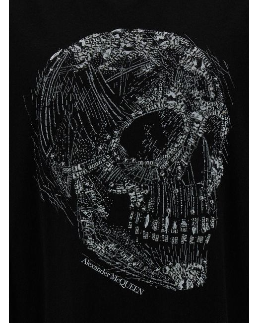 Alexander McQueen Printed T shirt in Black for Men Lyst
