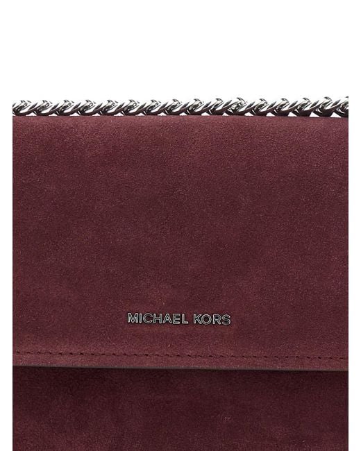 MICHAEL Michael Kors Purple Shoulder Bag With Chain Strap