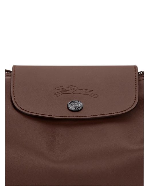 Longchamp Brown Shoulder Bag Le Pliage Xtra Leather
