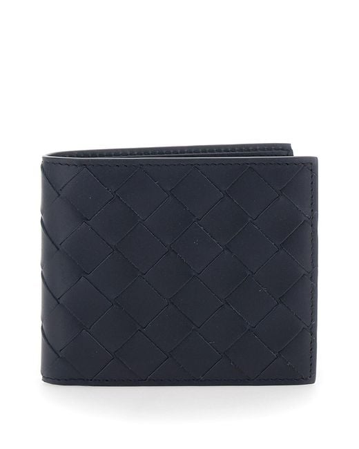 Bottega Veneta Blue Bifold Intreccio for men