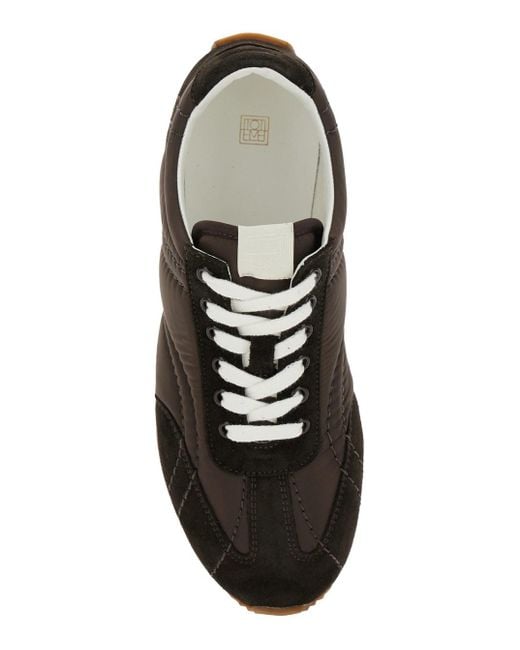 Totême  Black Sneakers With Logo Detail