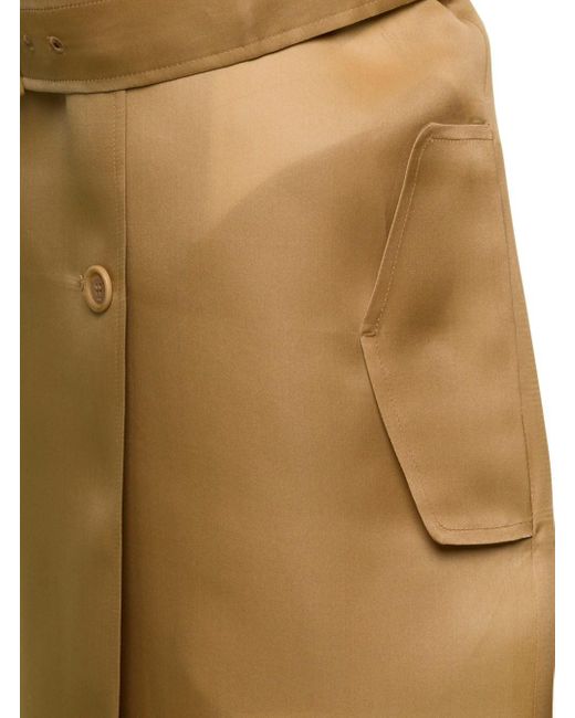 Max Mara Natural Trench Coat Double-Breasted