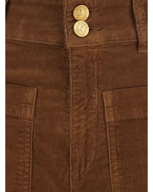 Seafarer Brown 'Jane' Jeans With Front Patch Pockets
