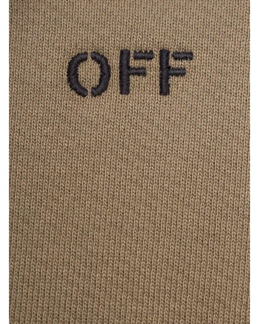 Off- Off Stitch Skate Hoodie di Off-White c/o Virgil Abloh in Brown da Uomo