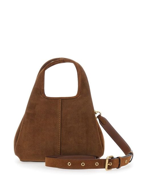 COACH Brown Suede Lana Shoulder Bag 23