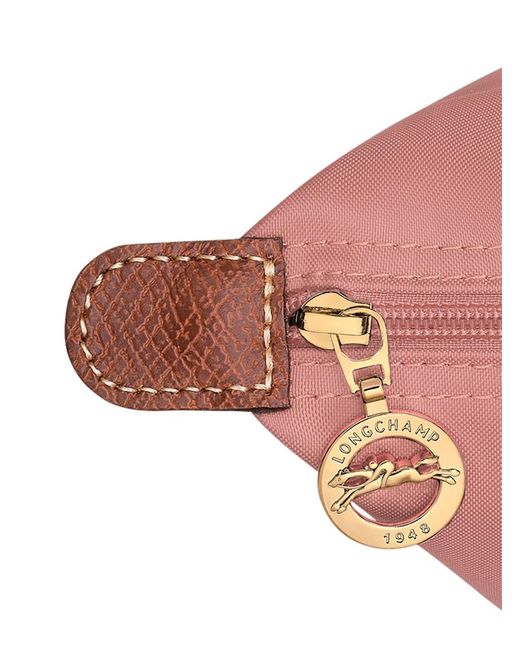 Longchamp Pink 'Le Pliage Original' Tote Bag With Embossed Logo