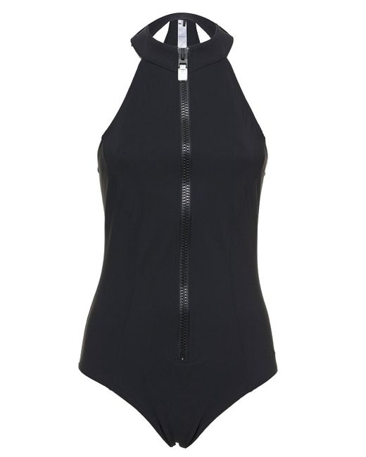 Givenchy Synthetic Zipped Front Bathing Suit in Black - Lyst