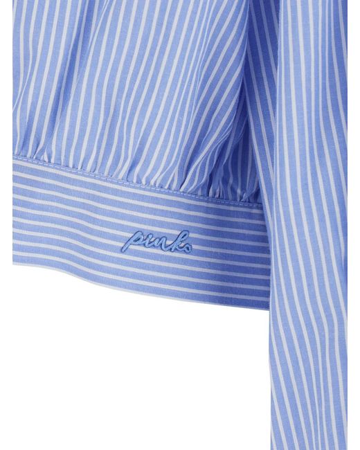Pinko Blue Shirt Charita Cotton