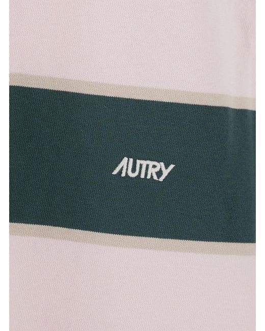 Autry Gray Polo Shirt With Classic Collar for men