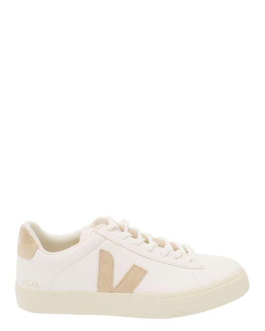 Veja White And Sneakers With Logo Details for men