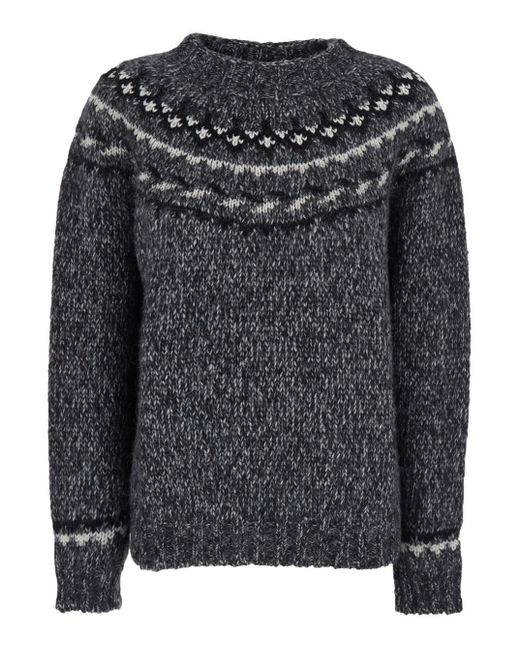 P.A.R.O.S.H. Black Crewneck Sweater