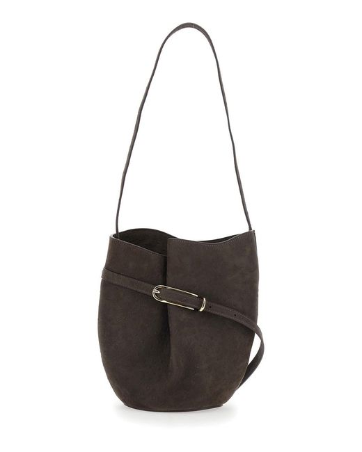 Liffner Black Crossbody Bag With Adjustable Strap