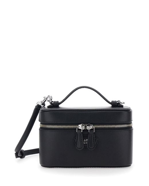 Marc Jacobs Black 'The Vanity Bag' Crossbody Bag With Removable Strap