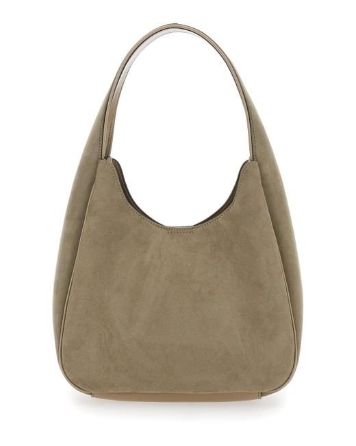 Borsa A Spalla Con Maxi Logo Lettering Sul Fronte In di Stella McCartney in Gray