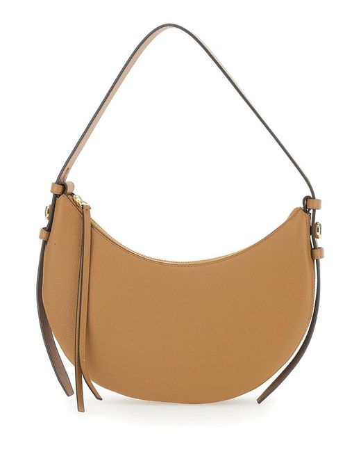 Tory Burch Brown Shoulder Bag Romy Half Moon