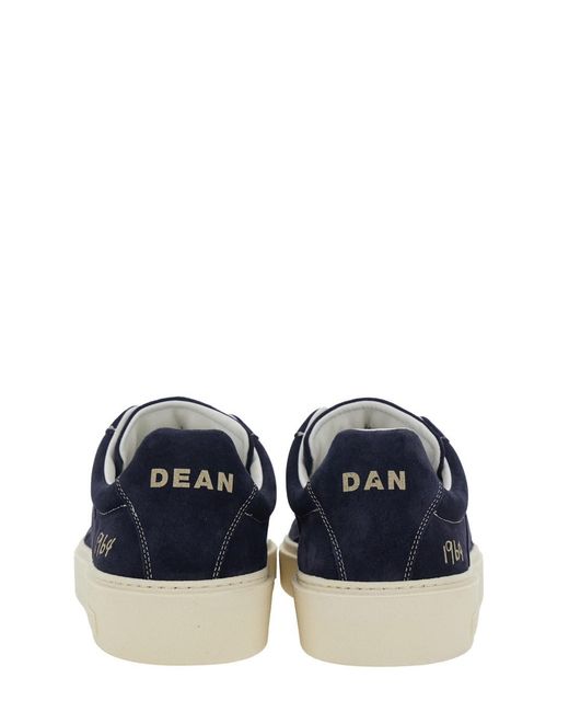 DSquared² Blue Low Top Sneakers With Logo Patch On The Tongue And Logo Lettering On The Heel for men